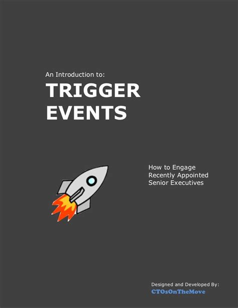 Sales Trigger Events A Comprehensive Guide