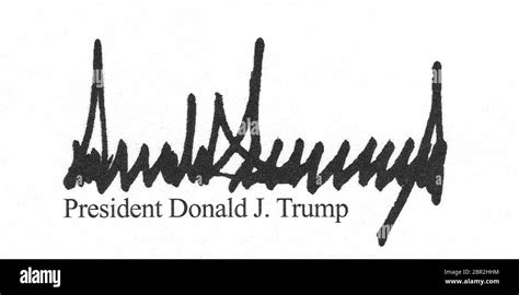 This Is The Distinctive Signature Of Donald J Trump The 45th