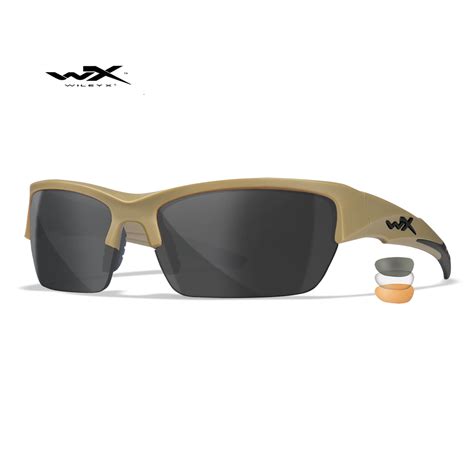 Баллистические очки Wiley X WX VALOR Tan 3 линзы | Академия снаряжения