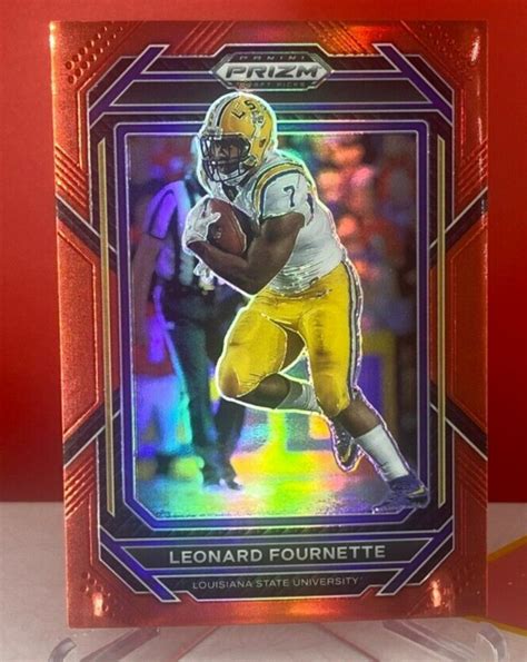 2023 Panini Prizm Draft Picks Leonard Fournette Red 299 Ebay