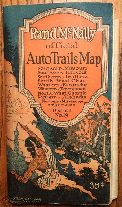 Rand Mcnally Auto Trails Map District No Copyright