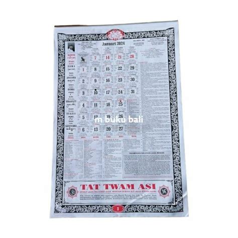 Jual Kalender Bali 2024 Dinding Bangbang Gde Rawi Sutjana Maryana Shopee Indonesia