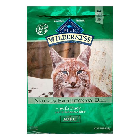 Blue Buffalo Wilderness Grain Free Duck Recipe Dry Cat Food 11 Lb