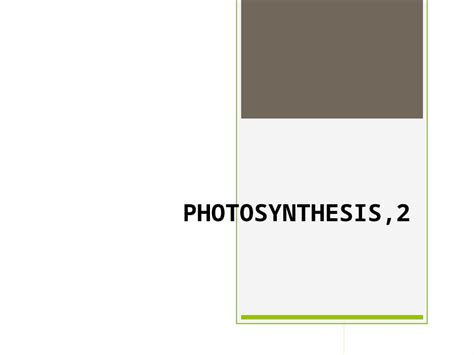 Pptx Photosynthesis Aim How Are Green Plants Adapted For