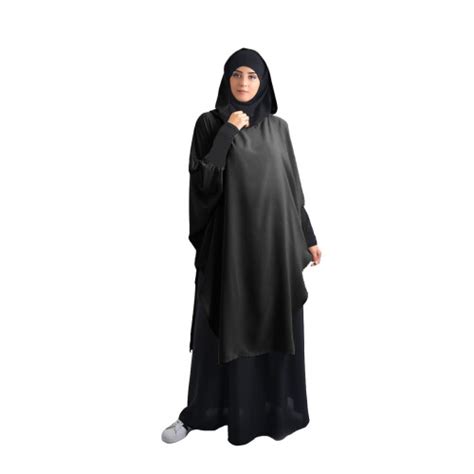 Eid Hooded Muslim Women Hijab Dress Prayer Garment Long Khimar Turkey