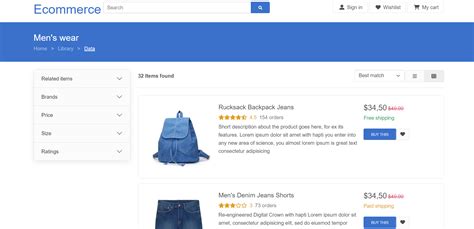 Reactjs Ecommerce Templates Page Of Therichpost