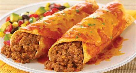 Cheesy Beef Enchiladas - Crescent Foods Premium All Natural Halal ...