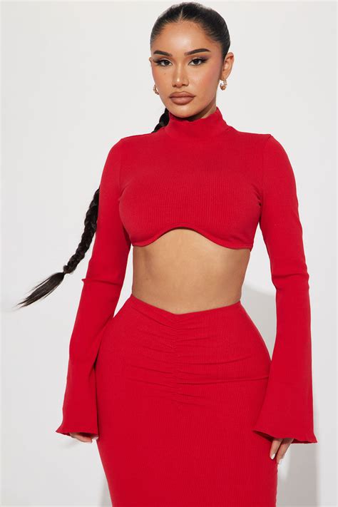 Sammy Snatched Skirt Set Red Fashion Nova Matching Sets Fashion Nova