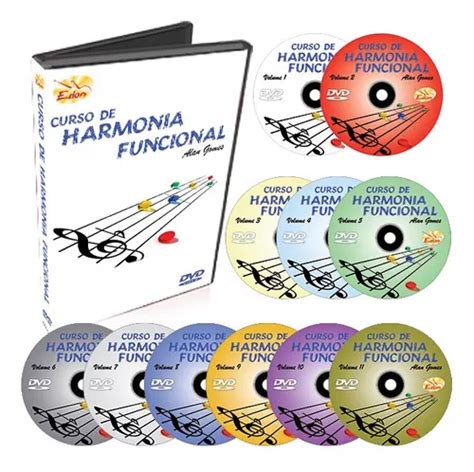 Coleção Curso De Harmonia Funcional Em 11 Dvds Original Frete grátis