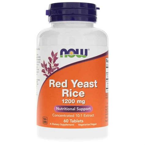 Red Yeast Rice 1200 Mg Now Foods