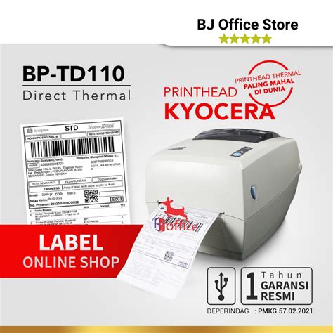 Jual Printer Blueprint Thermal Printer Label Resi A Blueprint Bp Td