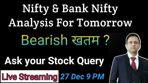 Nifty Bank Nifty Levels For Tomorrow 28 Dec Ask Your Stock Query