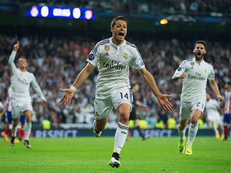 Chicharito Scoring A Goal