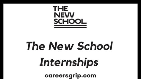 The New School Internships Paid Internships Careers Grip