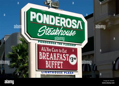 Ponderosa Steakhouse Restaurant Sign International Drive Orlando