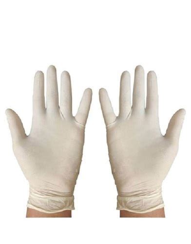 Powder Free Non Sterile White Mid Forearm Length Latex Examination Gloves Application