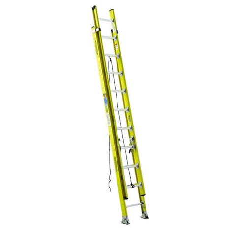 Werner Ft Fiberglass Round Rung Extension Ladder With Lb Load