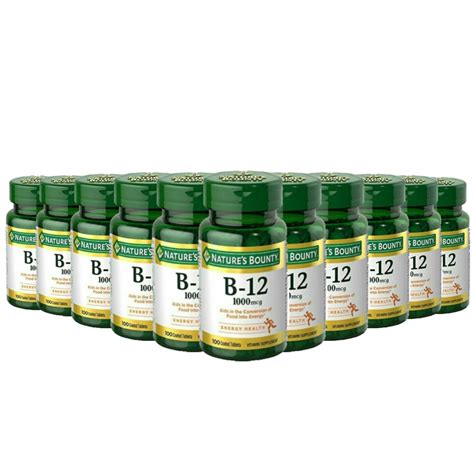 Natures Bounty Vitamin B 12 1000 Mcg Tablets 100 Ct 12 Pack Contanmarket Your Online