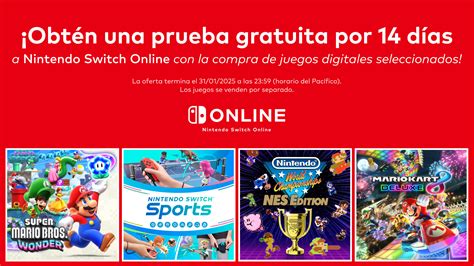 Prueba Gratuita Por 14 Días De Una Suscripción A Nintendo Switch Online