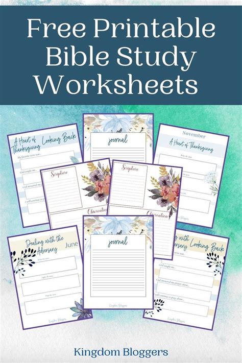 Free Printable Bible Study Worksheets Bible Study Workbooks Bible