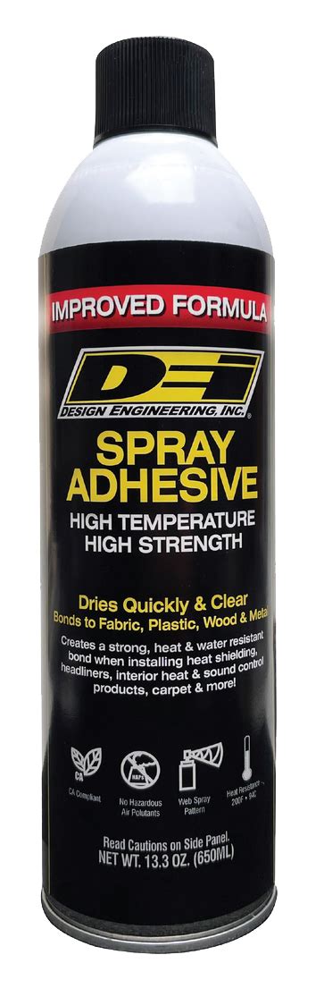 Dei Improves Its High Temp Spray Adhesive Formula