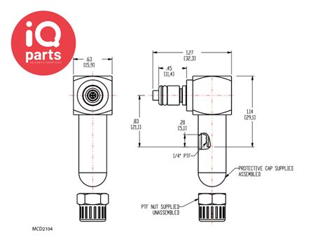 MC D 2104 Elbow Coupling Insert Chrome Plated Brass PTF Nut 1 4