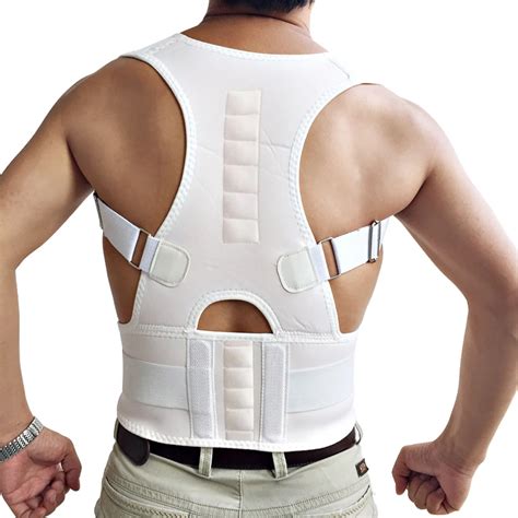 Men Women Adjustable Magnetic Posture Corrector Belt Braces Support