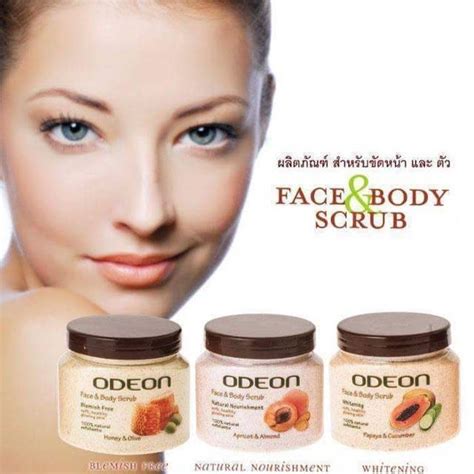 Odeon Face And Body Scrub Original Exfoliate Purpose Exfoliating Scrub For Body Skrub Badan