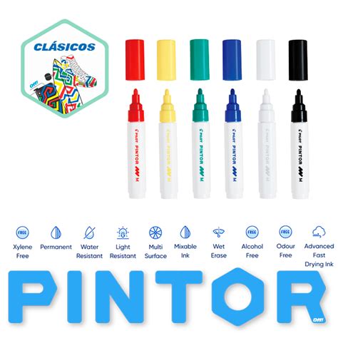 Marcador Pintor Pilot Blanco Punta Mediana 45mm