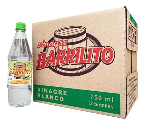 Vinagre Barrilito Caña Blanco Caja Con 12 Botellas De 750 Ml MercadoLibre