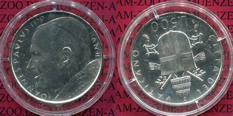 Lire Silber Johannes Paul Ii Vatikan Jahr Ii Lire Papst