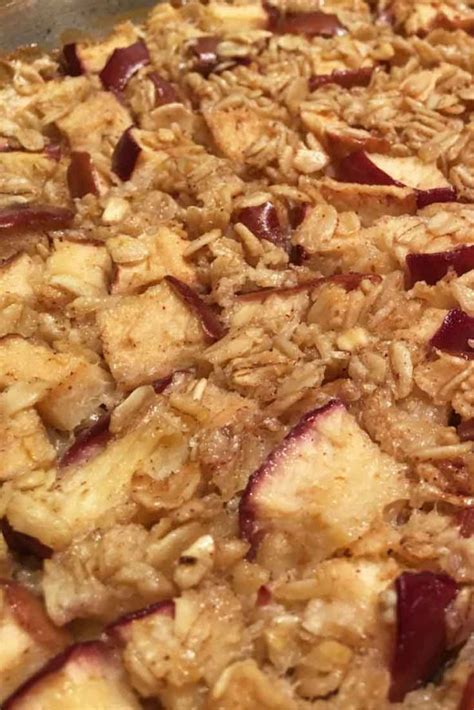 Easy Baked Apple Oatmeal Recipe Healthy Baked Apple Oatmeal Recipe Recipe Garden