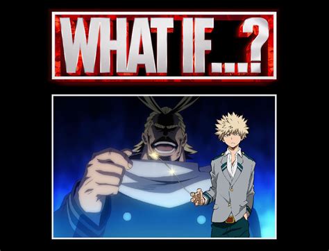 What If All Might Gave Bakugo One For All By Riotforever On Deviantart