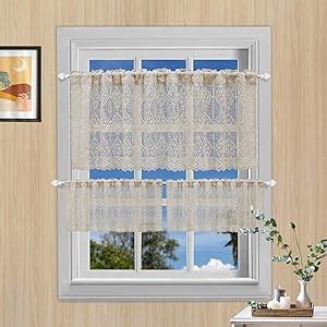 Choicehot D Coupe Rideau Brise Bise Au Crochet Creux Transparent