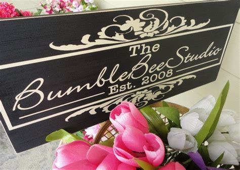 Business Sign Personalized Custom Business by OurHobbyToYourHome