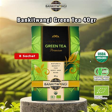 Jual Teh Organik Teh Hijau Bankitwangi Organic Green Tea 40 Gr