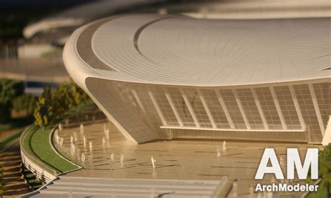 Stadium Scale Model - Architectural Models Making