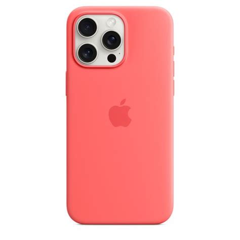 Apple Iphone 15 Pro Max Silicone Case With Magsafe Guava Mallsk