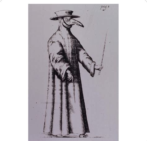 The Plague Doctor German Woodcut Around 1650 The Image Appears In