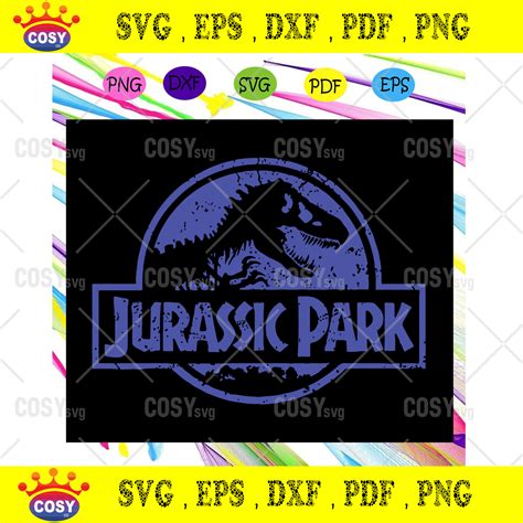 Cute Sinosaur Svg Bundle T Rex Dinosaur Svg Jurassic Park Svg Trex