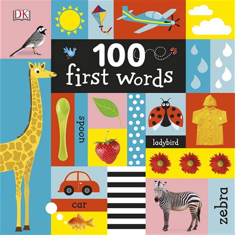 100 First Words Dk หนังสือเด็ก คำศัพท์ ภาษาอังกฤษ สิ่งของรอบตัว บอร์ด