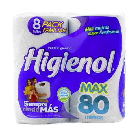 Papel Higienico Higienol 80 Metr Max 800 U 1 9222