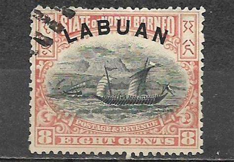 Labuan Used Stamp Dhow Boat Cents Asia Malaysia Stamp