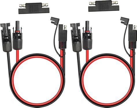 Amazon MOOKEERF 2PCS 3FT Solar Panel To SAE Adapter Cable 10AWG