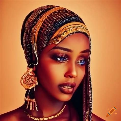 Portrait of a beautiful woman from somalia