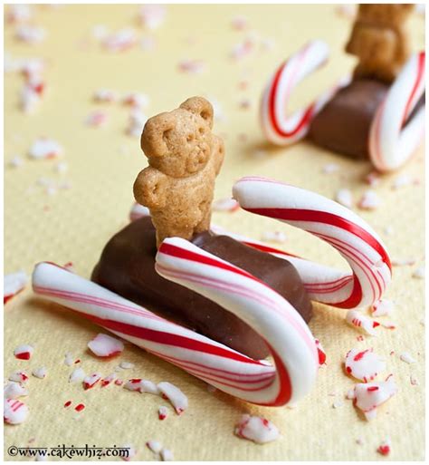 Christmas Candy Cane Sleds - CakeWhiz