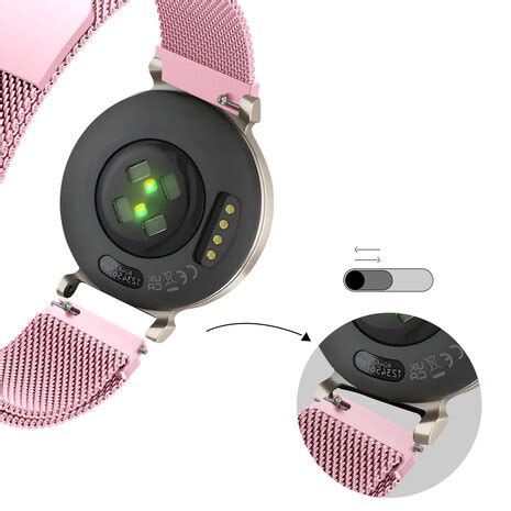 Garmin Lily Milanese Loop Band Roze Smartwatchbanden Nl