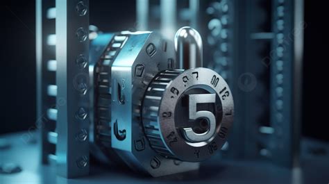 Illustration Of 3d 5g Password Lock Securing Internet Access Background Hacker Online Security