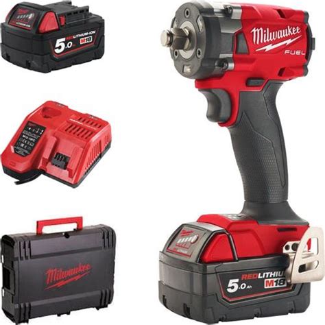 Milwaukee M18 FIW2F38 502X 18V 3 8 339Nm Impact Wrench 2x 5Ah