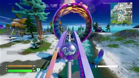 Fortnite Roller Coaster Full Ride Youtube